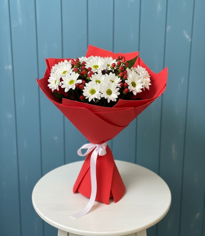 Букет цветов из: Хризантемы в Магнитке