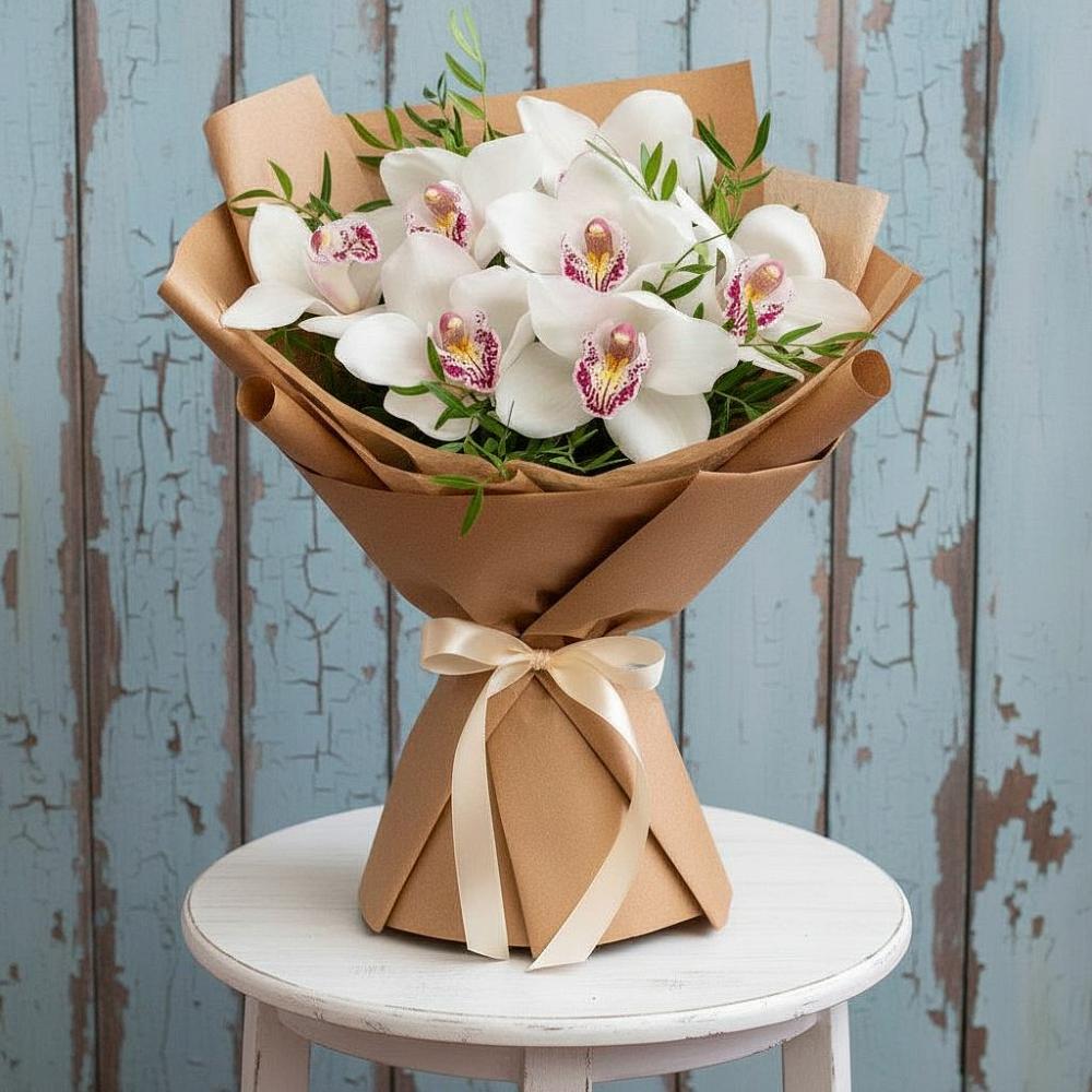 Букет цветов из: Орхидеи и Розы в Магнитке