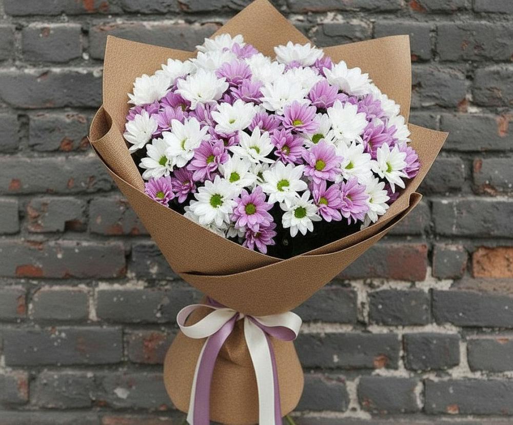 Букет цветов из: Хризантемы в Магнитке
