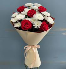 Букет цветов из:  Розы и Хризантемы в Магнитке