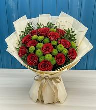 Букет цветов из:  Розы и Хризантемы в Магнитке