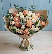 Букет цветов из:  Альстромерии и Розы #REPLACE_PRED# Магнитке