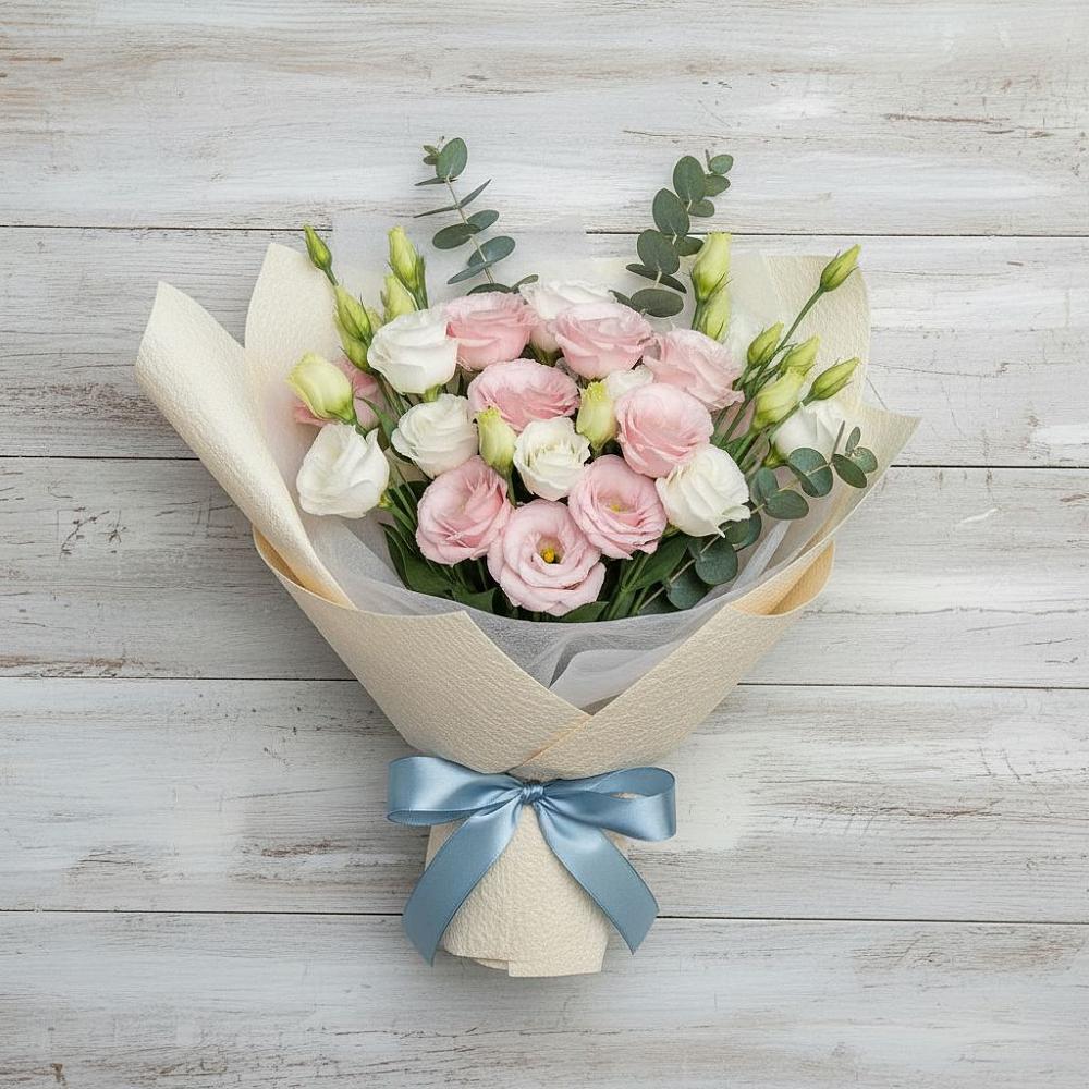 Букет цветов из: Лизиантусы в Магнитке